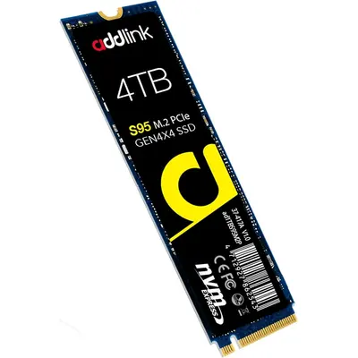 SSD Addlink 4TB M.2 2280 PCIe GEN4X4 With DRAM cache ad4TBS95M2P